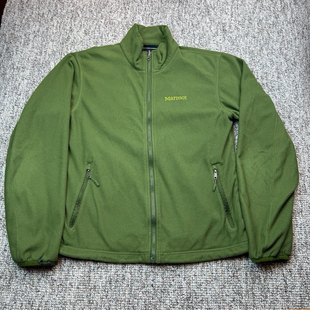 Marmot Jacket Mens Small Inner Jacket Ramble Component Full Zip Green